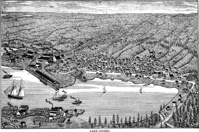 Lake Linden, Houghton Co., Michigan 1883